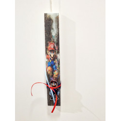 Λαμπάδα αρωματική με μινιατούρα και τύπωμα Super Mario