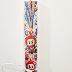 Λαμπάδα αρωματική με μινιατούρα και τύπωμα Labubu