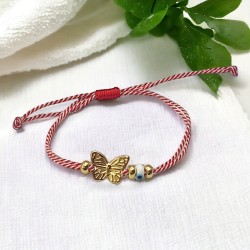 Χειροποίητο Μαρτάκι Πεταλούδα και Ματάκι 