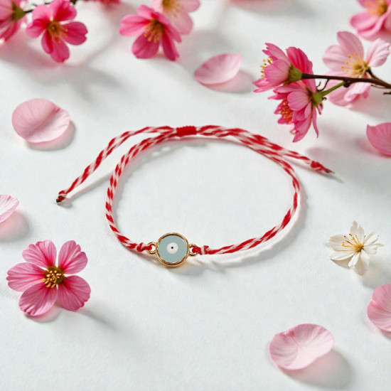 Βραχιόλι Μάρτης μάτι και αυξομείωση στο κούμπωμα 020