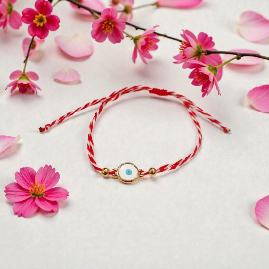 Βραχιόλι Μάρτης μάτι και αυξομείωση στο κούμπωμα 030