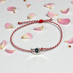 Βραχιόλι Μάρτης σταγόνα μάτι και αυξομείωση στο κούμπωμα 020