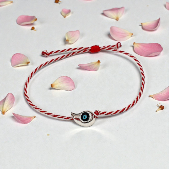 Βραχιόλι Μάρτης σταγόνα μάτι και αυξομείωση στο κούμπωμα 020