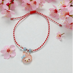 Βραχιόλι Μάρτης  "my melody " και αυξομείωση στο κούμπωμα 