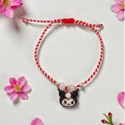 Βραχιόλι Μάρτης "kuromi " και αυξομείωση στο κούμπωμα 