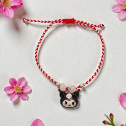 Βραχιόλι Μάρτης "kuromi " και αυξομείωση στο κούμπωμα 