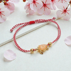 Βραχιόλι Μάρτης χελώνα σομών και αυξομείωση στο κούμπωμα