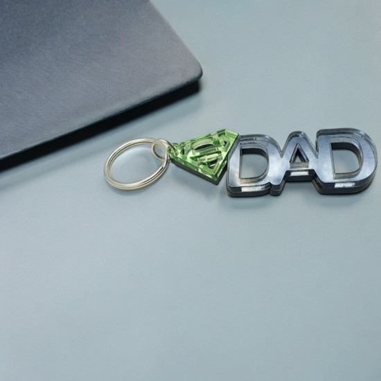 Μπρελόκ Super Dad από plexiglass