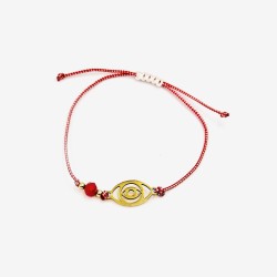 Χειροποίητο Μαρτάκι με χρυσό μάτι