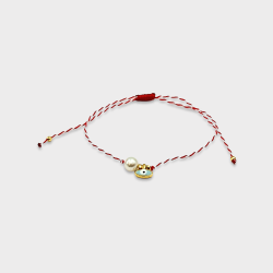 Χειροποίητο Μαρτάκι με ματάκι και πέρλα