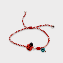 Χειροποίητο Μαρτάκι πασχαλίτσα με ματάκι