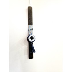 Λαμπάδα μπρελόκ με χειροποίητο ματάκι