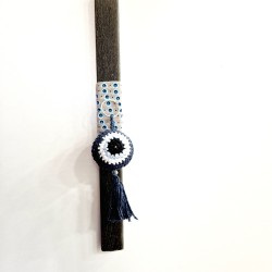 Λαμπάδα μπρελόκ με χειροποίητο ματάκι