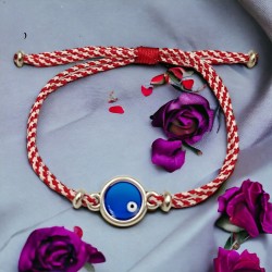 Χειροποίητο Μαρτάκι Μπλε Ματάκι