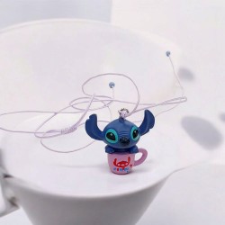Κολιέ Stitch με κορδόνι και αυξομείωση στο κούμπωμα
