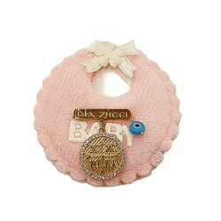 Παραμάνα από ασήμι 925 επίχρυσο και ιδιαίτερο Κωνσταντινάτο, ματάκι και την ευχή "Να ζήσει"