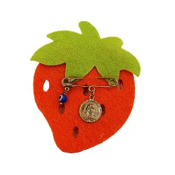 Παραμάνα Παναγίτσα από ασήμι 925 επίχρυσο 