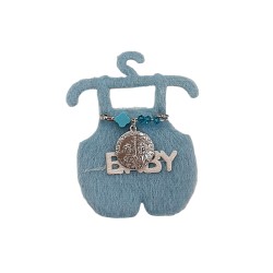 Παραμάνα από ασήμι 925 με διπλής όψης κωνσταντινάτο