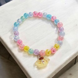 Βραχιόλι παιδικό pompom purin με χάντρες 