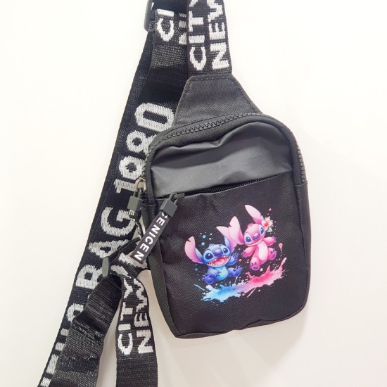 Τσάντα μπανάνα ώμου  Stitch Angel 