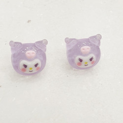 Σκουλαρίκια Kuromi 01