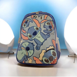 Τσάντα Stitch σε μπλε χρώμα  2 θέσεων