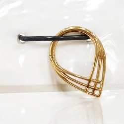 Σκουλαρίκι Piercing septum από ατσάλι L316 σε χρυσό
