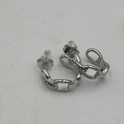 Γυναικεία Εντυπωσιακά Σκουλαρίκια από Ατσάλι 316L σε Ασημένιο και Χρυσό