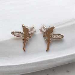 Παιδικά Σκουλαρίκια Τinkerbell από ασήμι 925