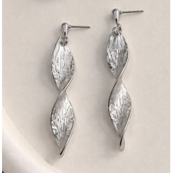 Σκουλαρίκια από ανοξείδωτο ατσάλι σε χρώμα ασημένιο