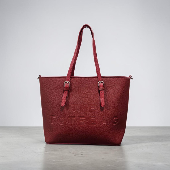 Τσάντα ώμου Μπορντό THE TOTE BAG