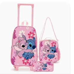 Τσάντα πλάτης Stitch & τσάντα lunch box Stitch  & κασετίνα Stitch 
