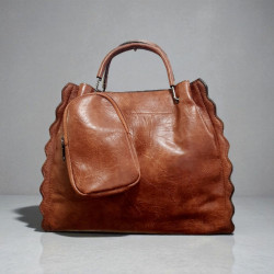 Τσάντα ώμου ταμπά από δερματίνη