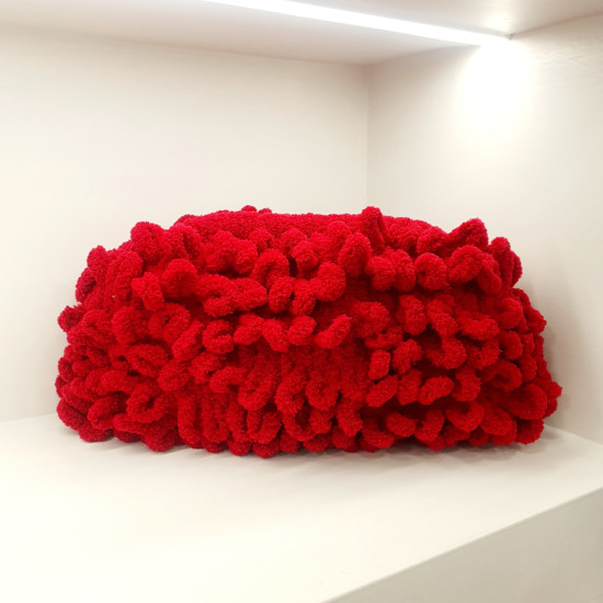 Τσάντα Puffer χρώμα μπορντό