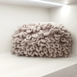 Τσάντα Puffer χρώμα γκρι