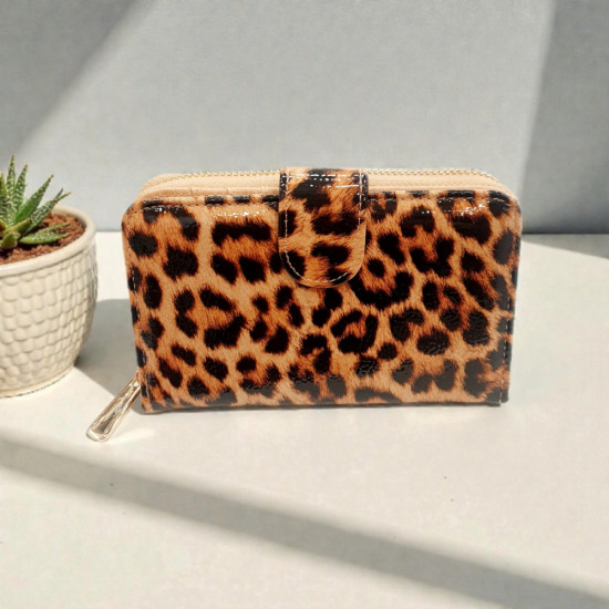 Πορτοφόλι κόκκινο animal print