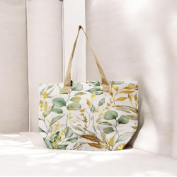 Τσάντα "floral" με φερμουάρ