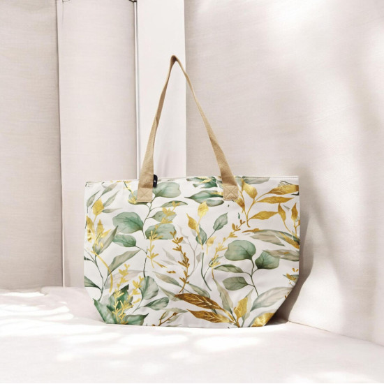 Τσάντα "floral" με φερμουάρ