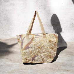 Τσάντα "floral pearl" με φερμουάρ
