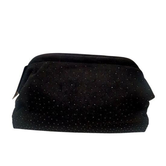 Τσαντάκι σε μαύρο με γκλίτερ και αλυσιδάκι 