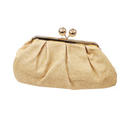 Τσάντα clutch ψάθα μπεζ