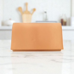 Τσαντάκι φάκελος μπεζ σατέν με αλυσιδάκι