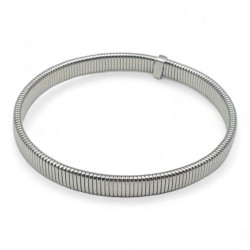 Βραχιόλι Χειροπέδα Ατσάλινη Ελαστική σε Χρυσό ή Ασημένιο