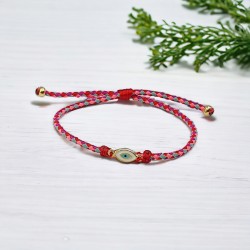 Βραχιόλι Boho Collection Ματάκι με Σμάλτο