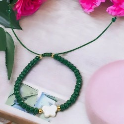 Βραχιόλι Πεταλούδα Φίλντισι με Κρύσταλλα  σε Σμαραγδί, Κόκκινο ή Γαλάζιο Χρώμα & Αυξομείωση στο Κούμπωμα