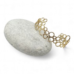 Γυναικεία Χειροπέδα "Bubble" από ατσάλι 316L σε χρυσό